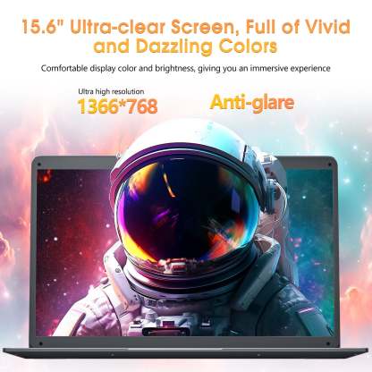 SGIN portátil de 15,6 pulgadas, 8 GB DDR4, 256 GB SSD, Windows 11 con procesador Intel Celeron de 4 núcleos, HD IPS 1366x 768