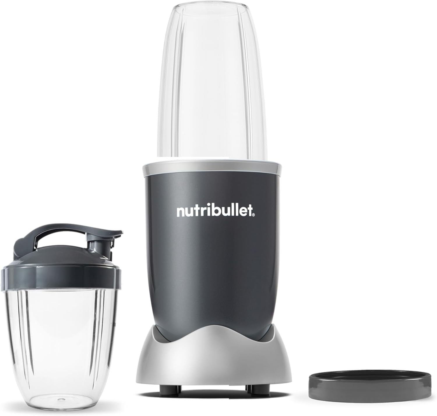 Nutribullet Licuadora personal para batidos, batidos, preparación de alimentos y mezcla congelada, 24 onzas, 600 W, gris, (NBR-0601)