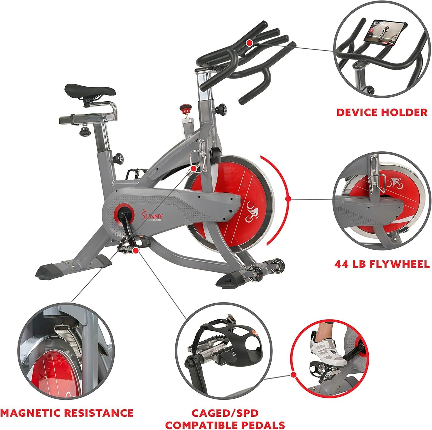 Sunny Health & Fitness AerPro Ciclismo Indoor