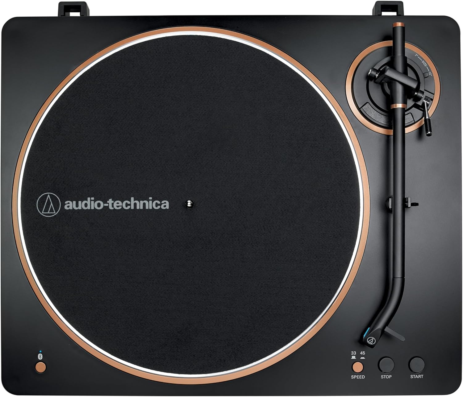 Audio-Technica AT-LP70XBT - Tocadiscos inalámbricos (Negro/Bronce)