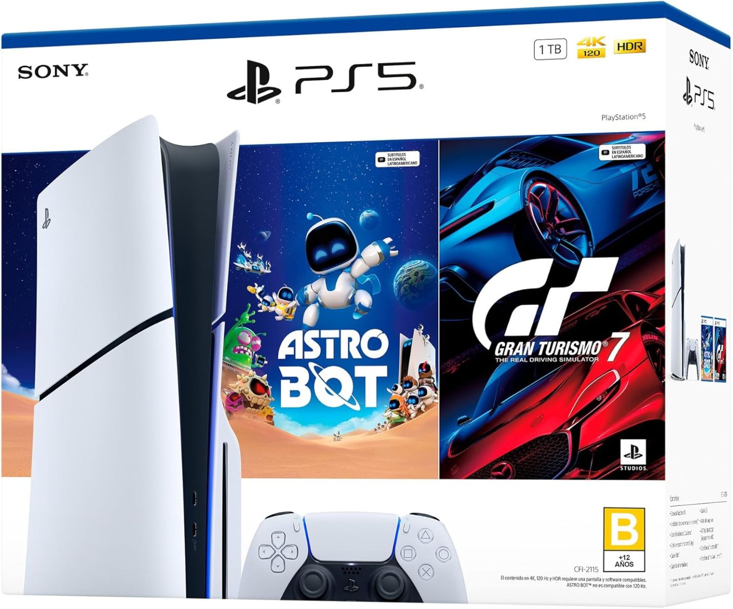 Consola PlayStation 5 de 1 TB: ASTRO BOT y Gran Turismo 7, Modelo PS5STA-ASTRO