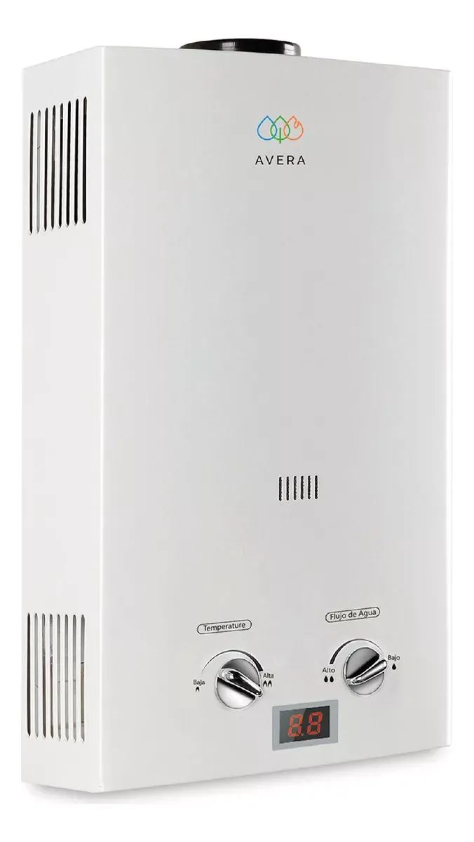 Avera Calentador de agua/ Boiler de paso C6L A gas Blanco GLP