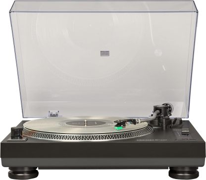 Crosley C100BT-BK Belt-Drive Bluetooth Turntable with S-Shaped Tone Arm with Adjustable Counterweight, Black