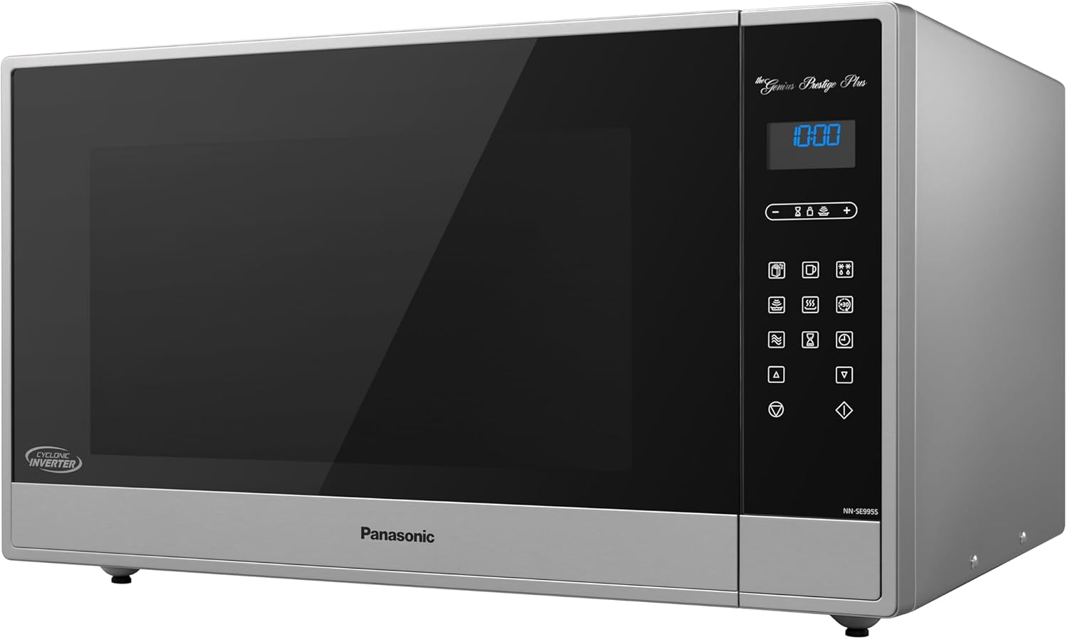 Horno de Microondas Panasonic NN-SE995SRPH Cyclonic Inverter, Capacidad 2.2 pies cúbicos, Sensor Genius, Acero Inoxidable