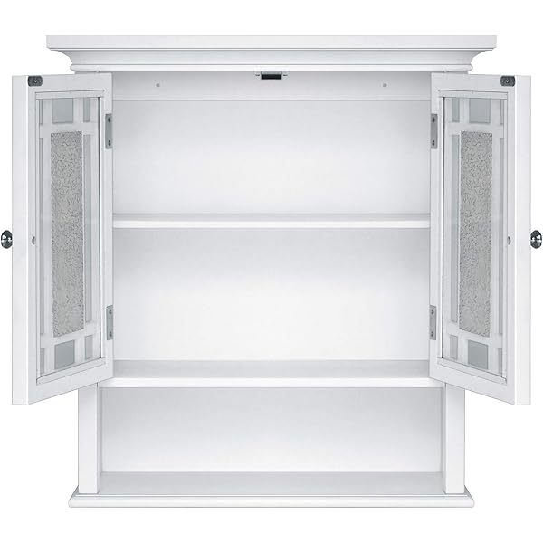 Clóset de Pared extraíble con Puertas Dobles, Color Blanco Pull Handle Wall Cabinet clóset de pared