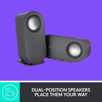 Logitech Z407 Bocinas Bluetooth para Ordenador con Subwoofer y Control inalámbrico, Sonido inmersivo, Audio Premium con Varias entradas, Altavoces USB - Negro