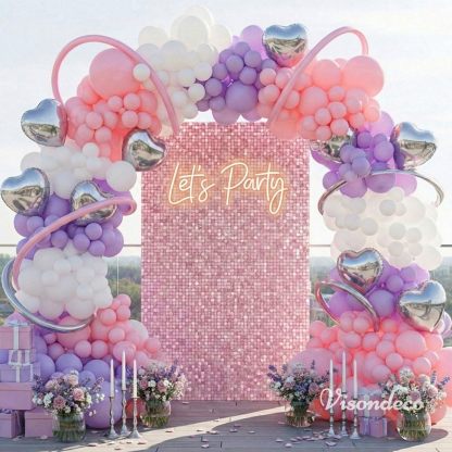 Halloween Balloon Arch Kit, Skeleton Foil Balloon, 119 Pcs