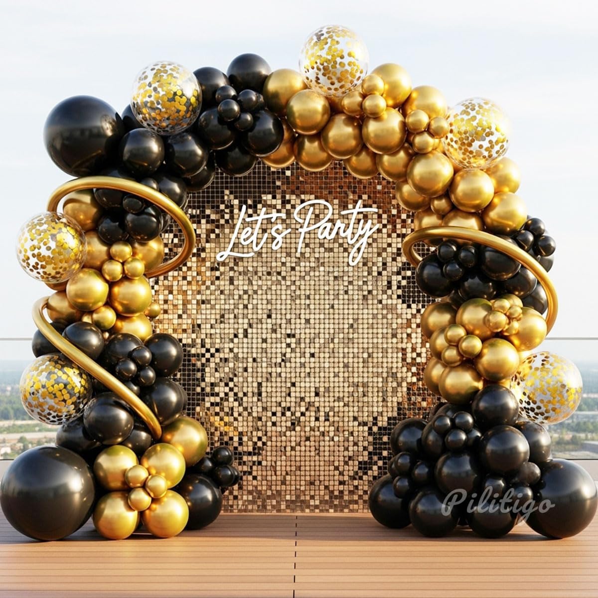Halloween Balloon Arch Kit, Bat & Skeleton Foil Balloons