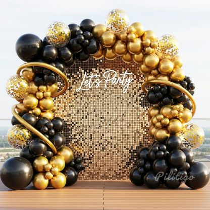 Halloween Balloon Arch Kit, Bat & Skeleton Foil Balloons