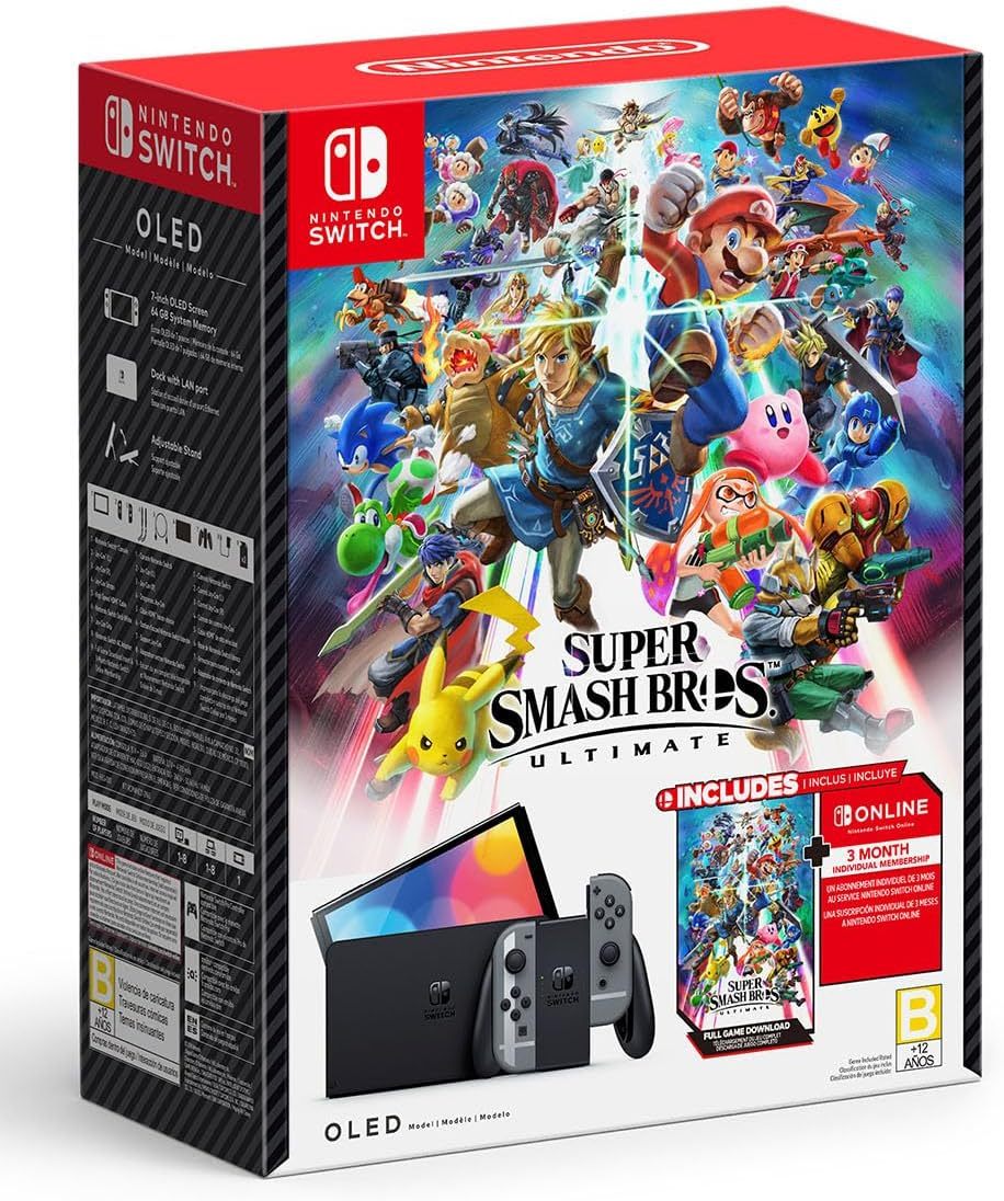 Nintendo Switch OLED w/ White Joy-Con - Standard Edition (Internacional)
