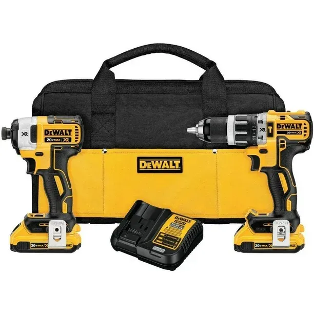 Taladro Rotomartillo + Pistola De Impacto 20v + Bolsa Dewalt DeWalt DCK287D2