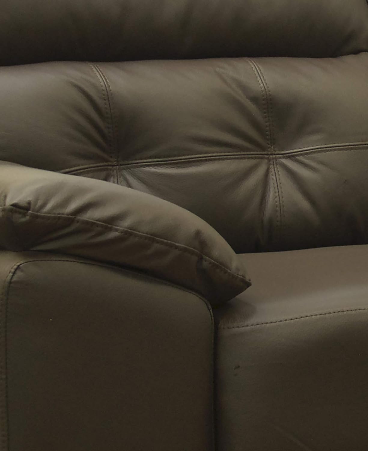 CONFORTOPIEL | Sofá de Piel Genuina Dublin (Chocolate) Medidas APROXIMADAS: (230 cm Largo x 85 cm Profundidad x 95 cm Altura)