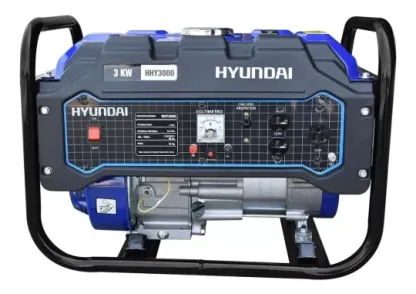 Generador Gasolina Bifásico Portatil 3.0 Kw Hhy3000 Hyundai