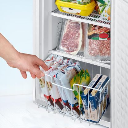 Midea WHS-109FW1 Refrigerador vertical, 3.0 pies cúbicos, blanco-----Abridor de botellas