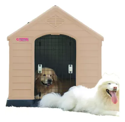 Casa Para Perro Exterior Con Puerta Raza Grande 99cm Qperrón