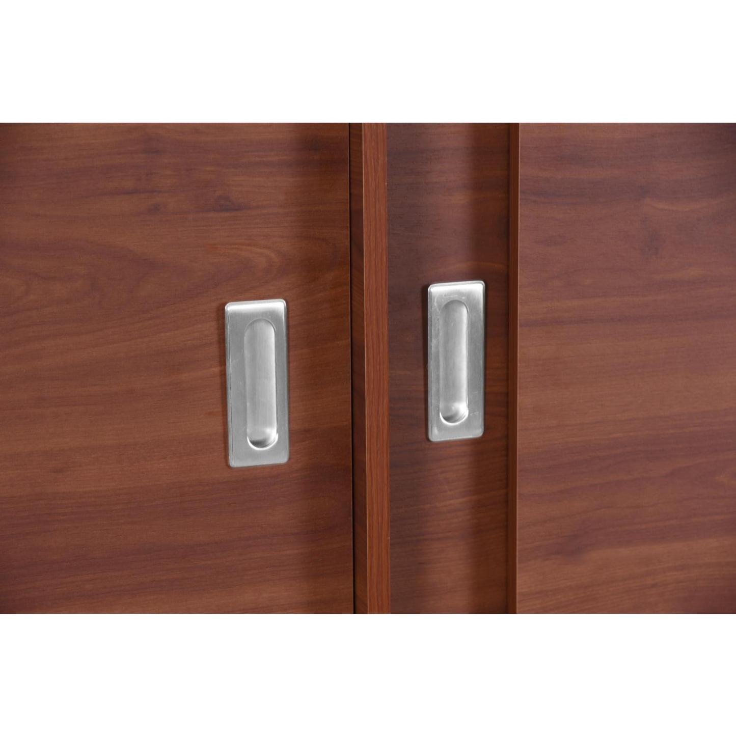 Clóset Maule 4 Puerta(s) 2 Repisa(s) 180x180x51 cm Cerezo