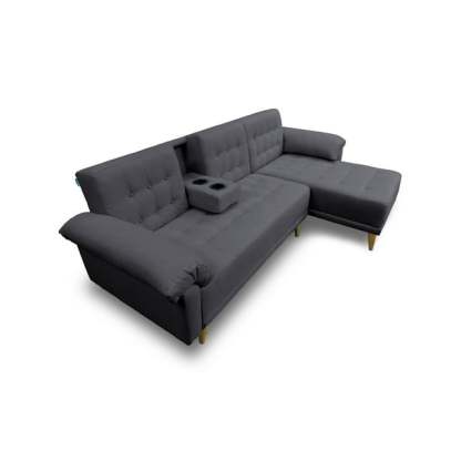 Sala Modular Reversible De Lino Gris ClaroModelo Brunello