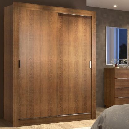 Madesa Ropero Closet con 2 Puertas Denver - Marrón