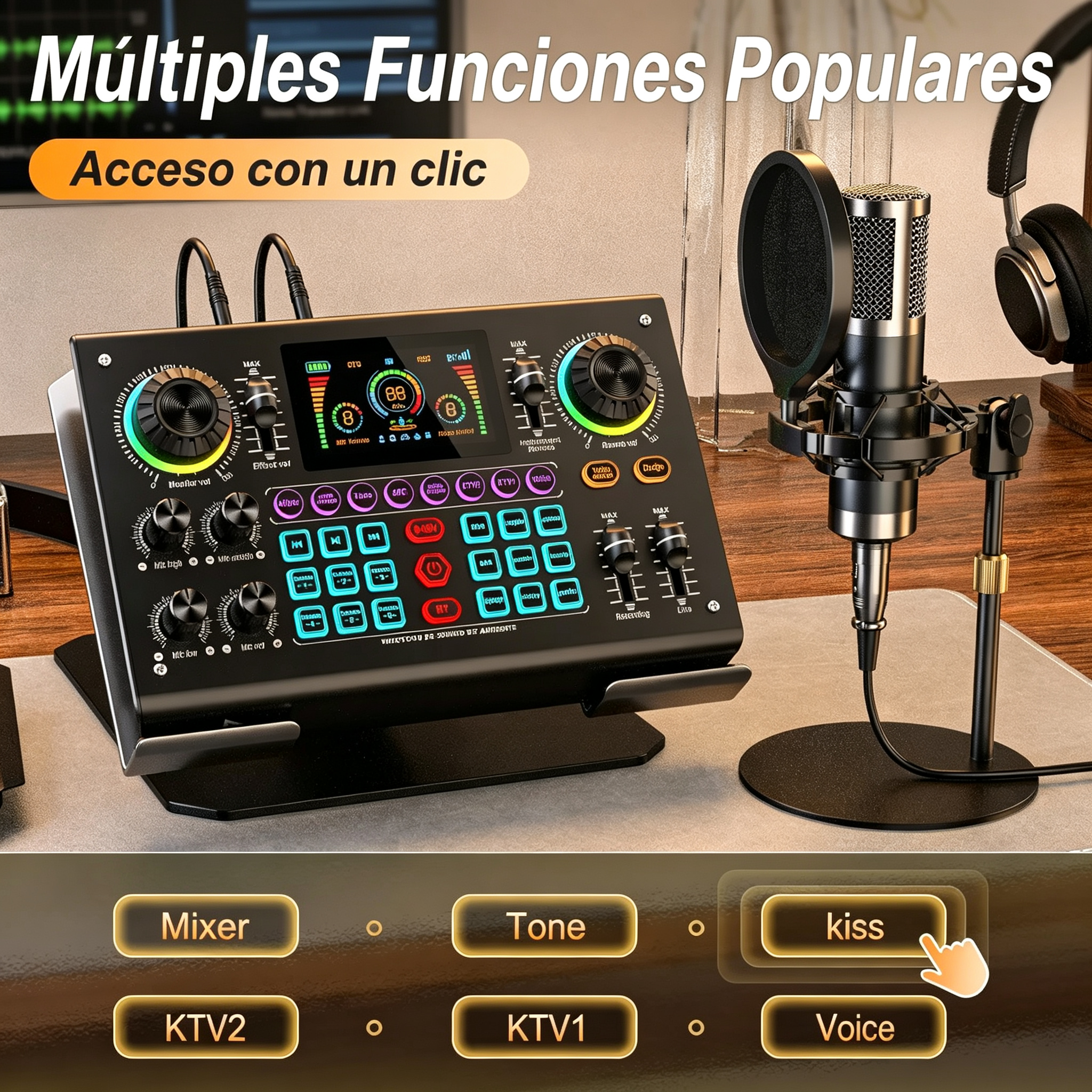 Ideanthro C200 PRO-P15 Live Streaming Sound Card, Dual-Core DSP Mixer, Dual XLR/3.5mm Mic Inputs, Multiple Voice Effects for Content Creators & Podcasters #SummerWins #DealsForYouDays
