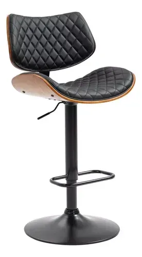 Banco Eke Life Home 2058 color negro de 113cm de alto