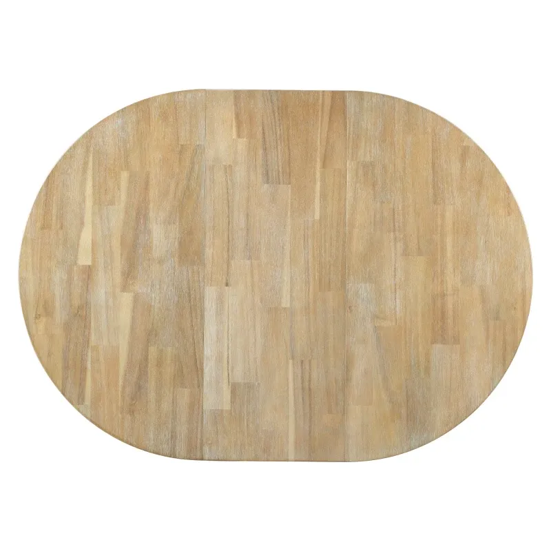 Juego de mesa de comedor de 5 piezas, mesa redonda extensible con base en forma de X y 4 sillas tapizadas, longitud ajustable de 42 a 58 pulgadas