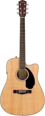 Guitarra Acústica-eléctrica Fender Cd-60sce Solid Top Con Paquete - Venta Internacional.