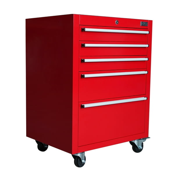 Gabinete De Herramientas Rojo 5 Cajones Thor Kitchen