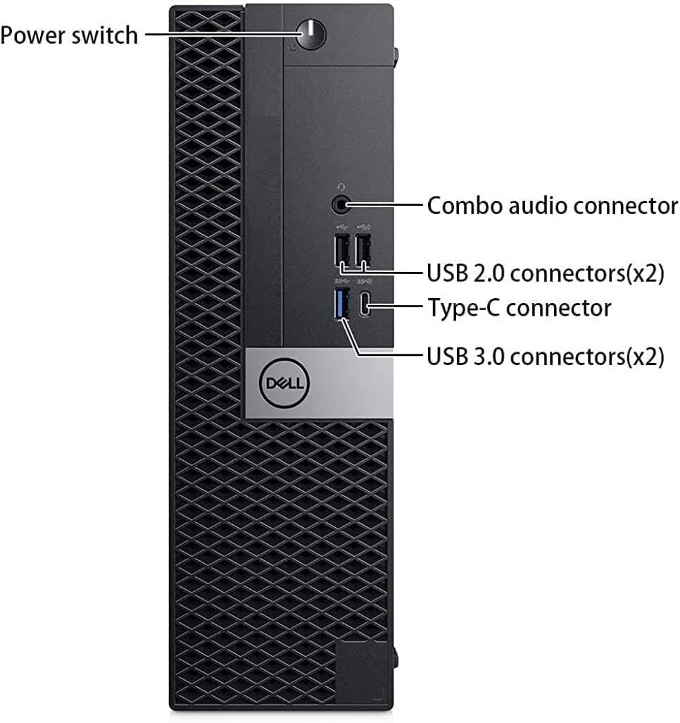Dell OptiPlex 7050 SFF Computadora de computadora con Monitor Full HD de 24 Pulgadas, Juego de PC de 6ª generación Quad Core i7-6700, 16 GB de RAM, 512 GB SSD, Teclado y Mouse, WiFi, Windows 10 Pro