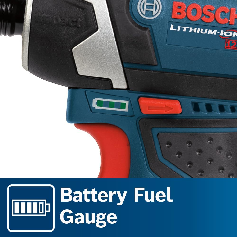 Bosch CLPK22-120 Kit combinado de 2 herramientas de 12 V máx. con Taladro/Atornillador de 3/8", Atornillador de impacto y (2) baterías de 2.0 Ah