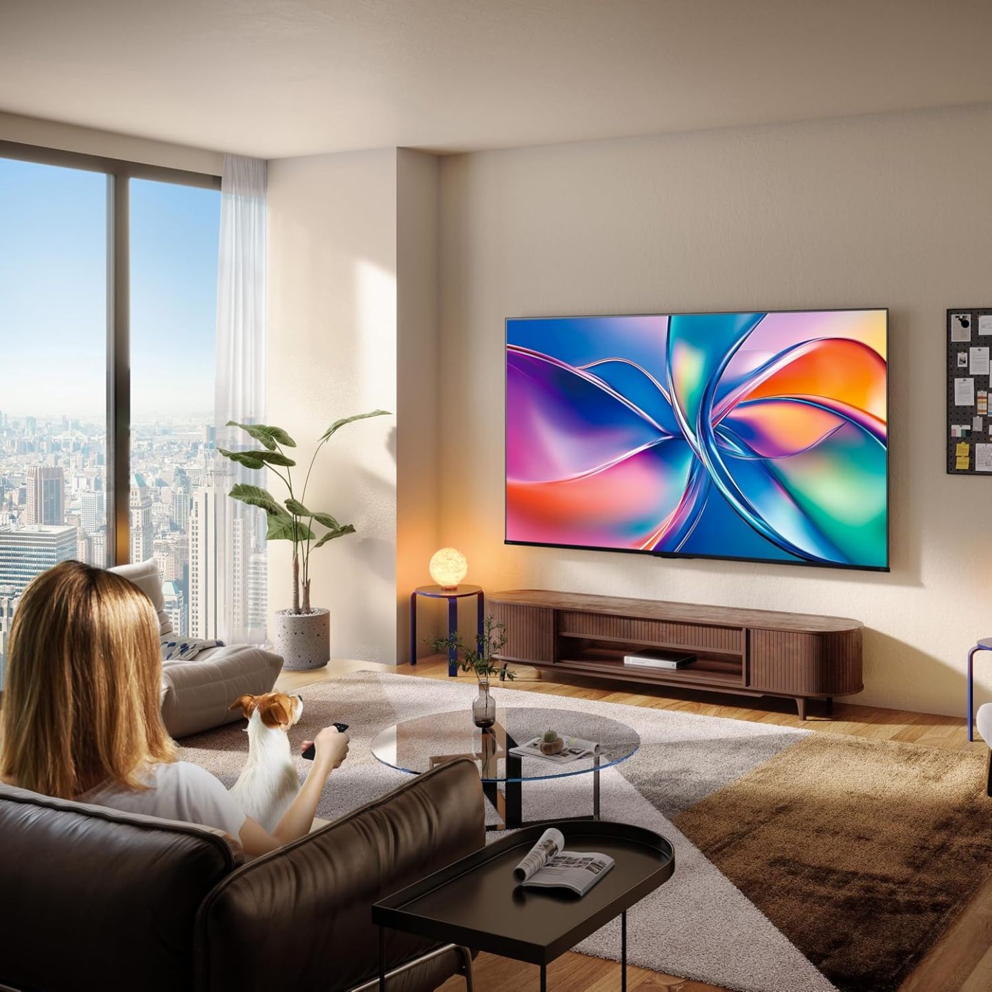 Hisense Television QD6QFM (Modelo 2025) Pantalla 43 Pulgadas,QLED Smart Fire TV UHD 4K,Control Remoto por Voz con Alexa,Escalado AI a 4K,Dolby Vision Atmos, Modo de Juego Plus
