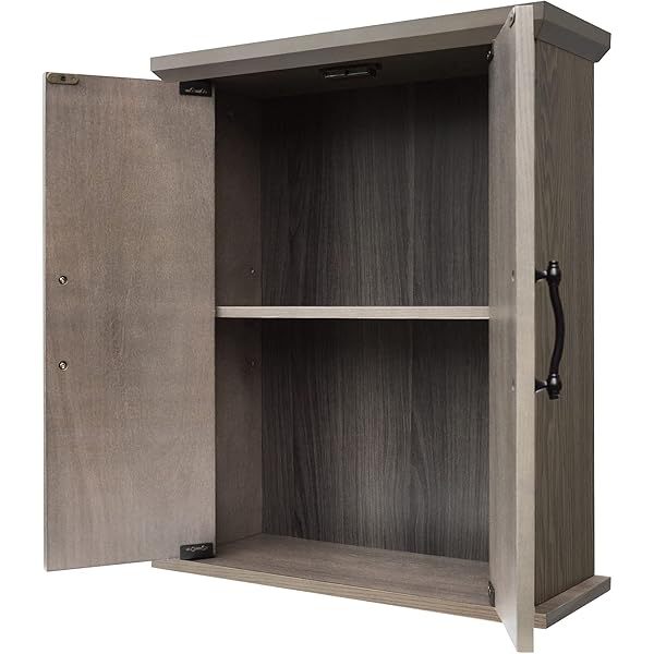 Clóset de Pared extraíble con Puertas Dobles, Color Blanco Pull Handle Wall Cabinet clóset de pared