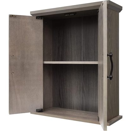 Clóset de Pared extraíble con Puertas Dobles, Color Blanco Pull Handle Wall Cabinet clóset de pared