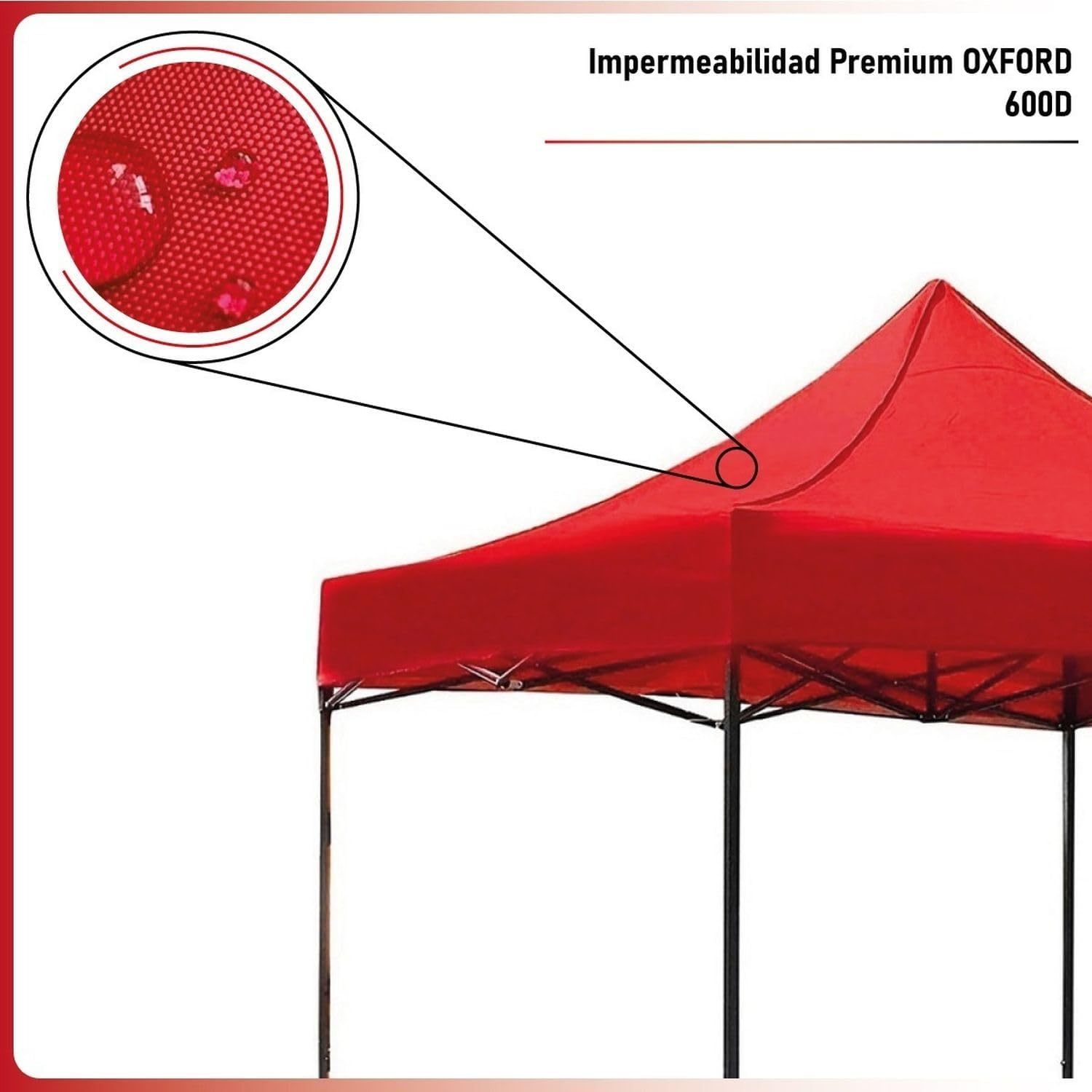 RACK & PACK Carpa 3x3 para Exteriores Lona Jardin Toldo Retractil Estructura de Acero Plegable 3 Ajustes de Altura Impermeabilidad 600D Premium Campismo Facil Armado Fiesta Reunión (Verde)