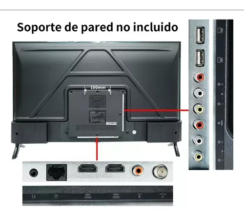 Smart Tv Pantalla 32 Pulgadas Hikers Android Tv Led Hd
