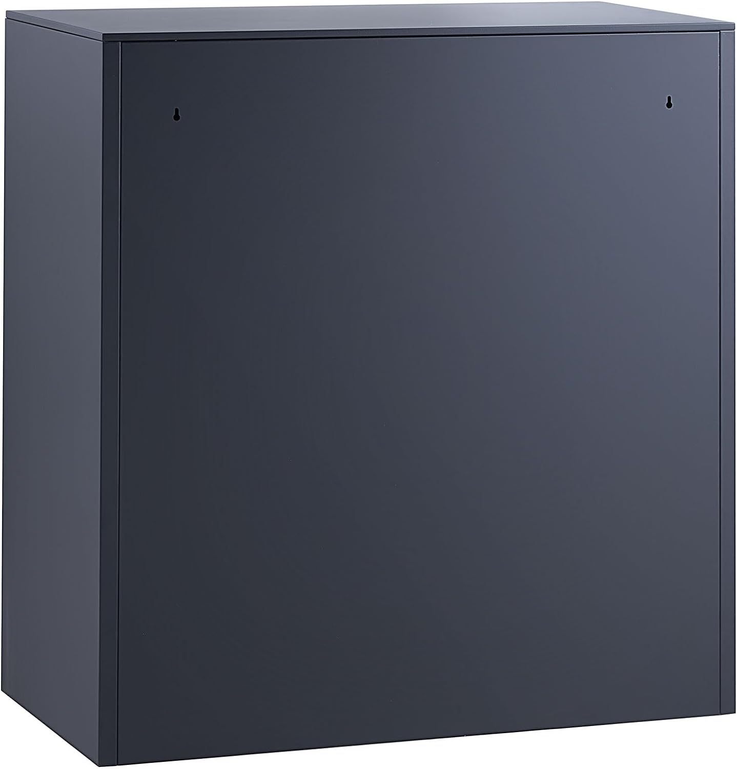 Metal Storage Cabinet with Wheels, 75'' Locking Steel Storage Cabinet with 2 Magnetic Doors and 4 Adjustable Shelves for Office, Garage, Home