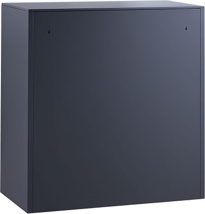 Metal Storage Cabinet with Wheels, 75'' Locking Steel Storage Cabinet with 2 Magnetic Doors and 4 Adjustable Shelves for Office, Garage, Home