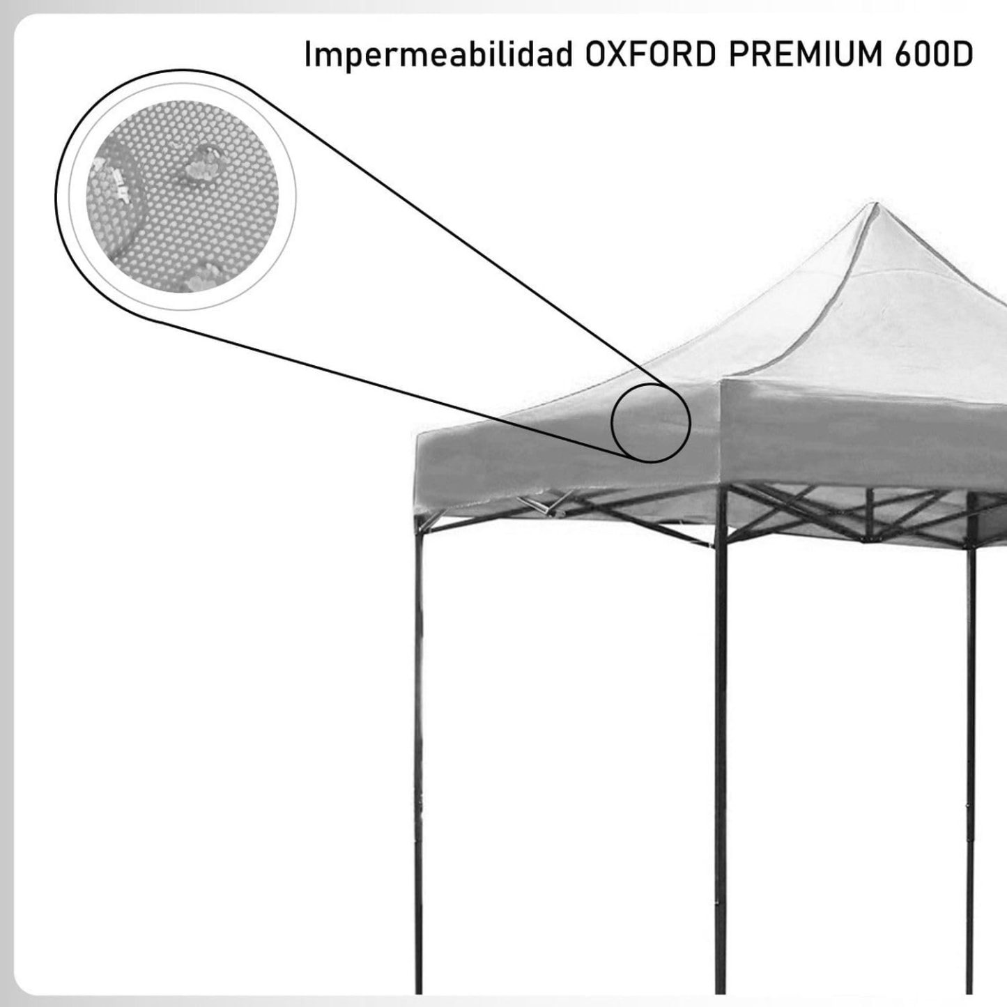 RACK & PACK Carpa 3x3 para Exteriores Lona Jardin Toldo Retractil Estructura de Acero Plegable 3 Ajustes de Altura Impermeabilidad 600D Premium Campismo Facil Armado Fiesta Reunión (Verde)