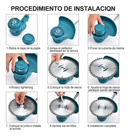 Desbrozadora Inalámbrica Electrica Podadora Cortadora Pasto