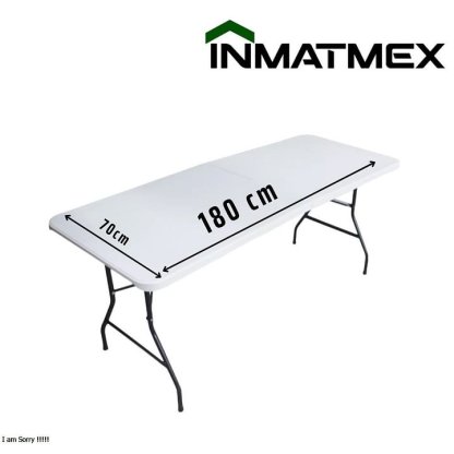 Mesa Plegable Blanca INMATMEX Mesa portafolio