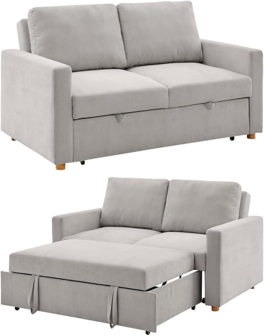 EKE Sofácama Sofa Cama Futón Sillón Sala Reclinable Extraible Moderno Minimalista Fresco Duradero Calidad