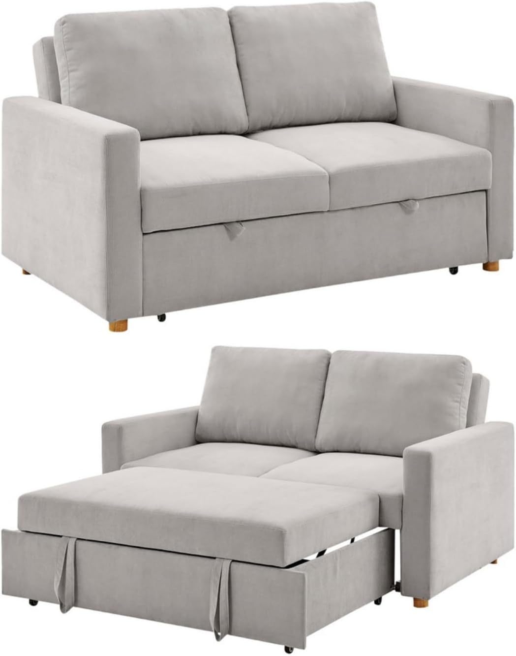 EKE Sofácama Sofa Cama Futón Sillón Sala Reclinable Extraible Moderno Minimalista Fresco Duradero Calidad