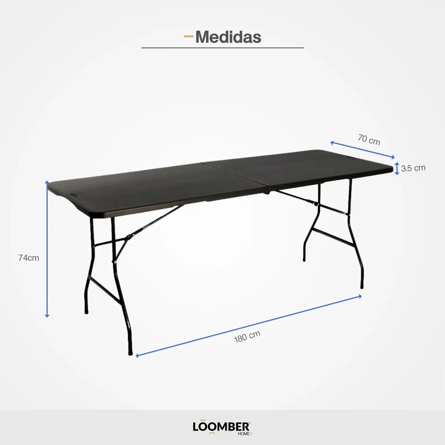Paquete de 4 Mesas Plegables Blancas 180 cm para Eventos y Fiestas Cómodas y Prácticas
