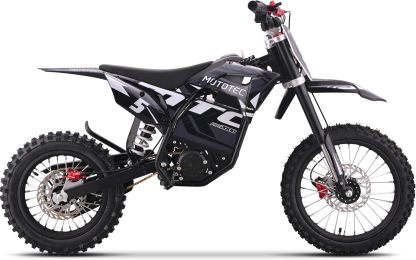 MotoTec 60v 2000w Pro - Bicicleta eléctrica de la Suciedad (Litio), Color Gris
