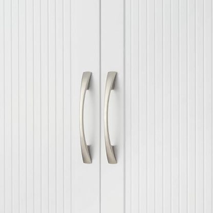 Clóset de Pared extraíble con Puertas Dobles, Color Blanco Pull Handle Wall Cabinet clóset de pared