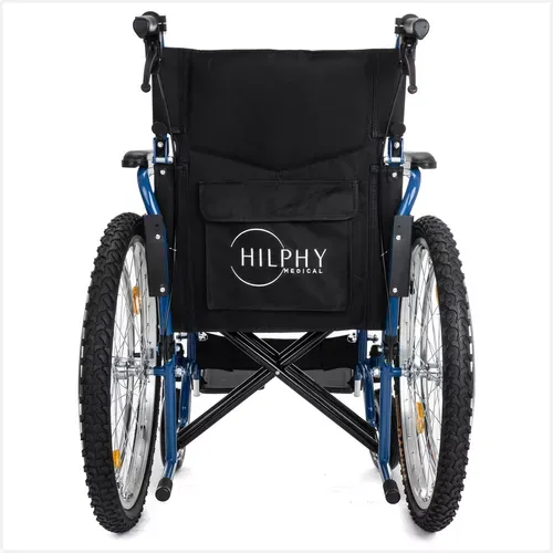 Silla De Ruedas Todo Terreno Extra Resistente Frenos De Lujo