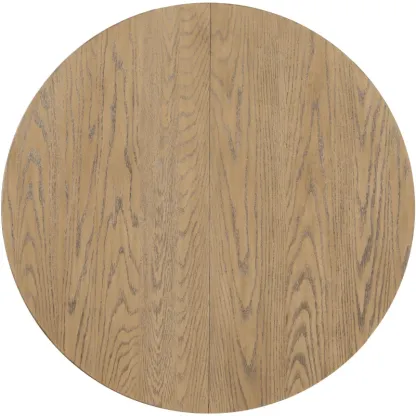 Juego de mesa de comedor de 5 piezas, mesa redonda extensible con base en forma de X y 4 sillas tapizadas, longitud ajustable de 42 a 58 pulgadas