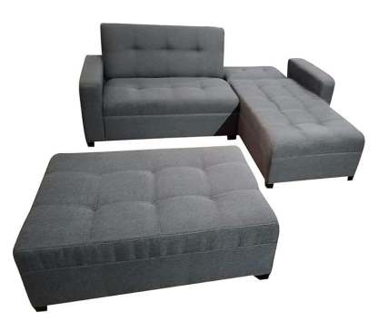 Sofa Cama King Size Tapatios Muebles Tela Oslo Oxford con Portavasos 3 Posiciones