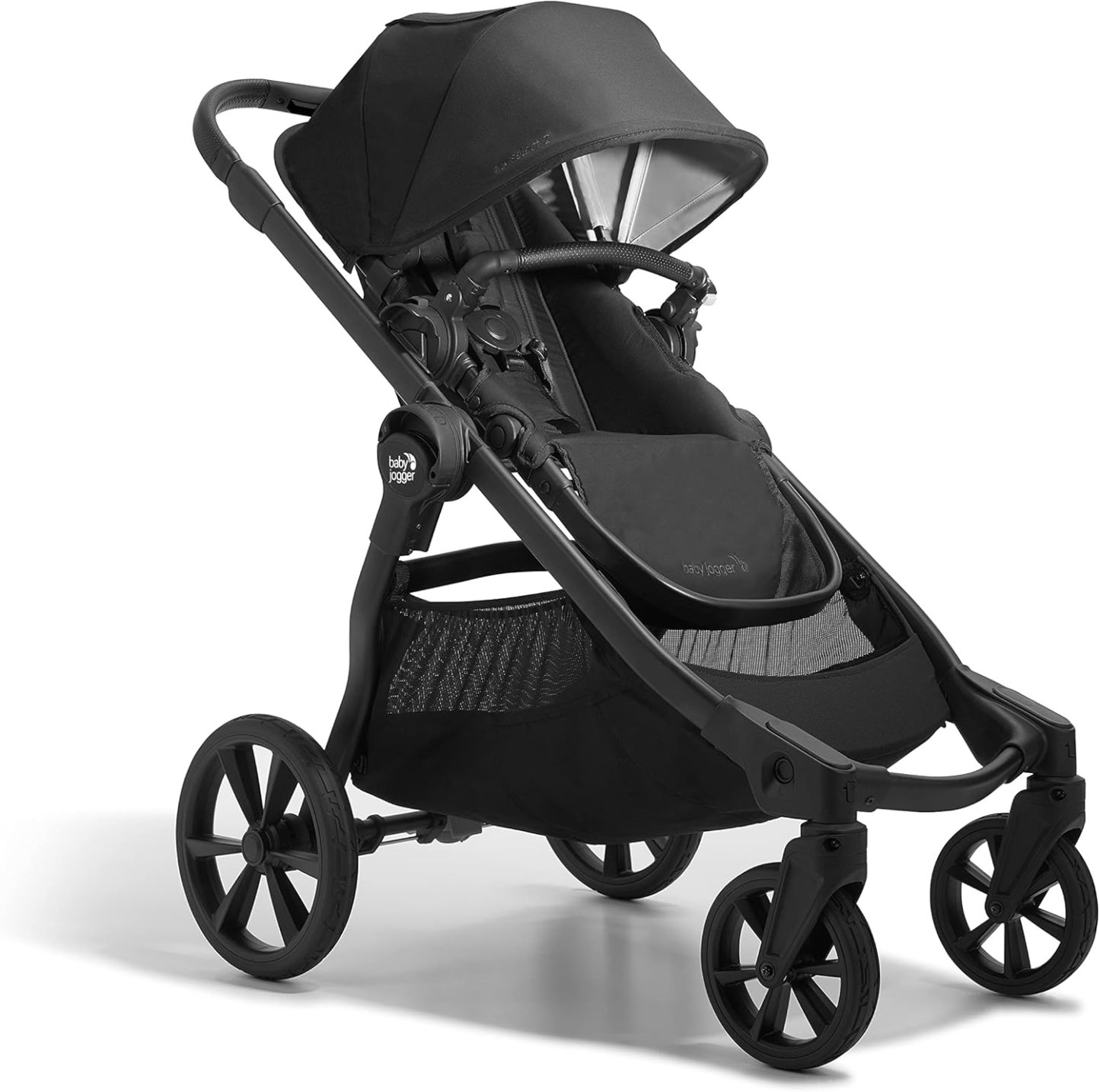 Baby Jogger® City Select® 2 Single-to-Double Modular Stroller, Eco Collection, Lunar Black