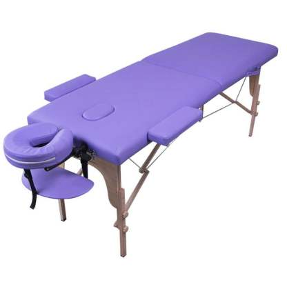 Cama de masaje Morado Nanofort Portatil plegable con accesorios