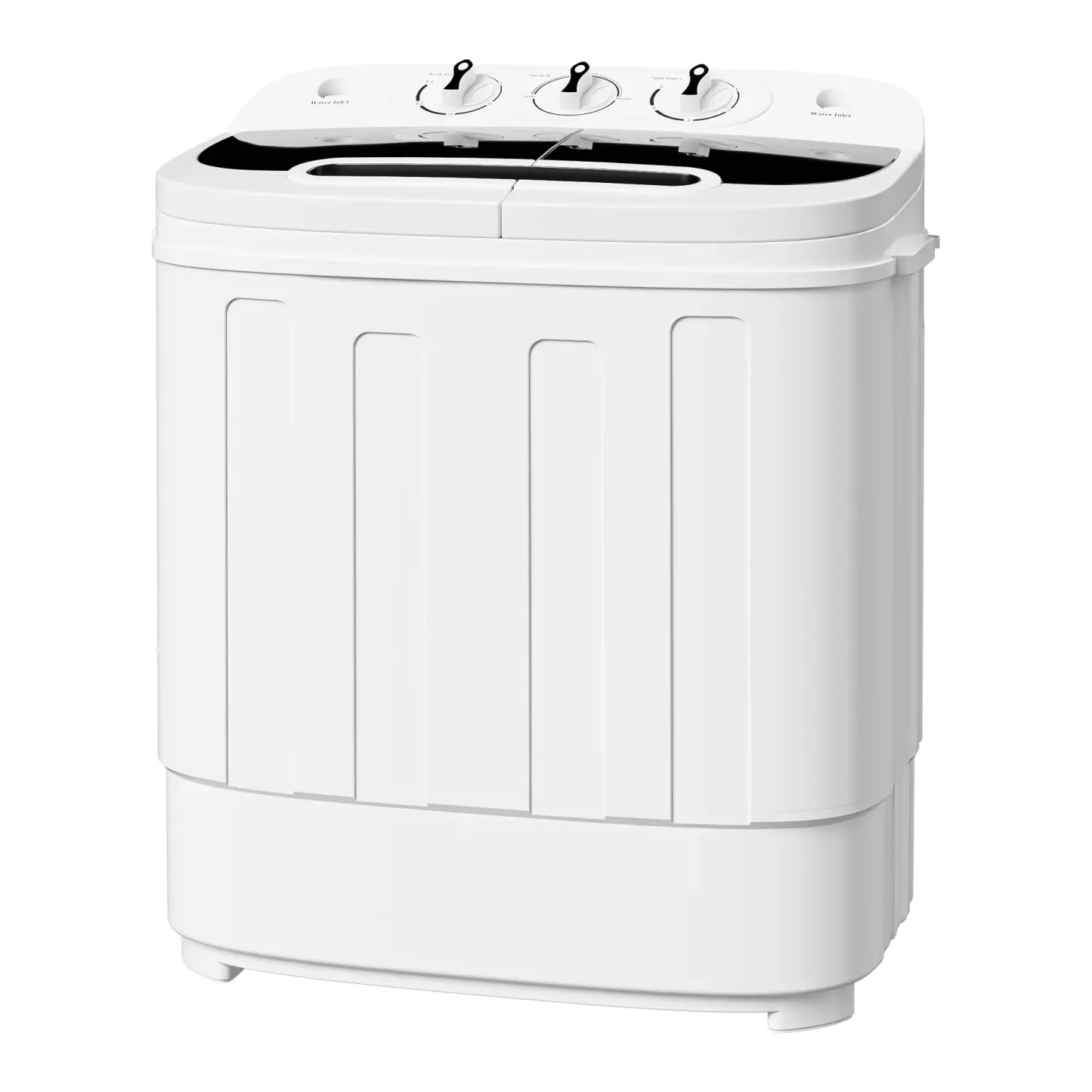 Lavadora 2 Tinas Portátil con Motor Silencioso + Temporizador + 100 Ganchos Gratis